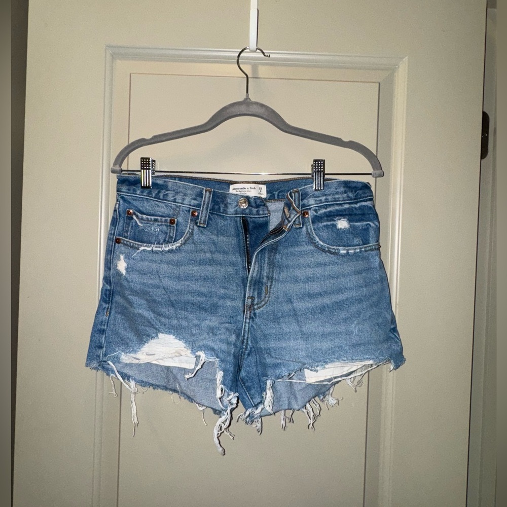 Abercrombie Distressed Jean Shorts